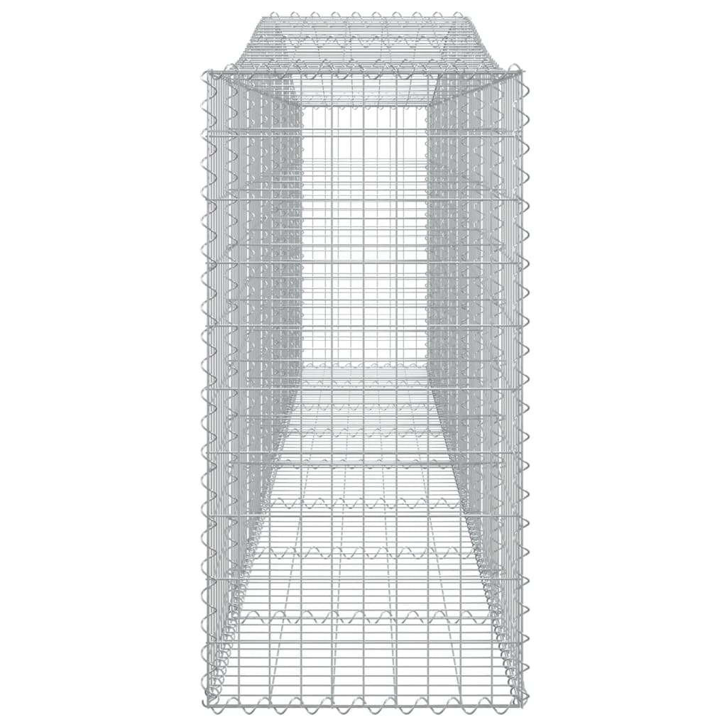 vidaXL Coșuri gabion arcuite 3 buc, 400x50x100/120 cm fier galvanizat vidaXL Coșuri gabion arcuite 3 buc, 400x50x100/120 cm fier galvanizat