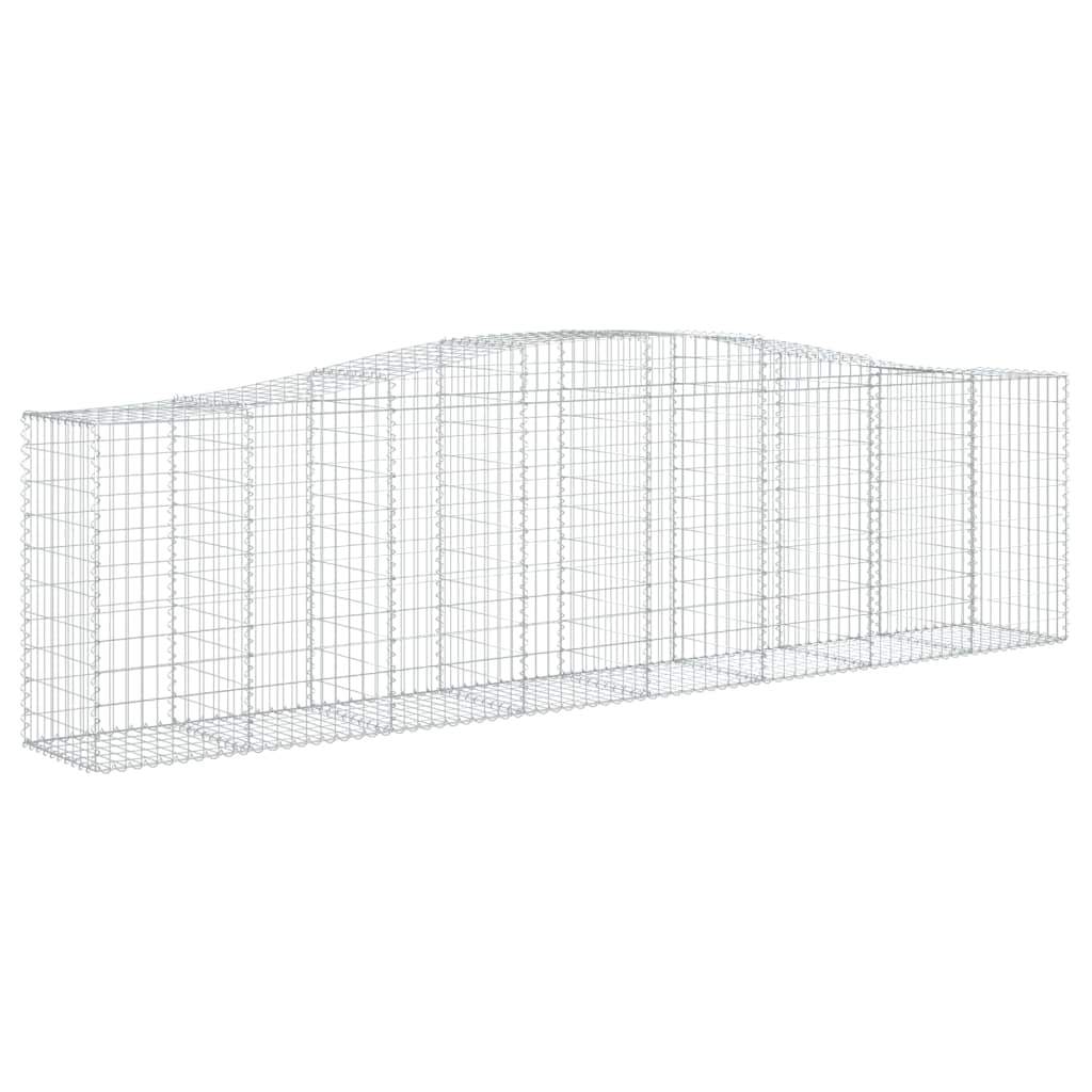 vidaXL Coșuri gabion arcuite 10 buc, 400x50x100/120 cm fier galvanizat vidaXL Coșuri gabion arcuite 10 buc, 400x50x100/120 cm fier galvanizat