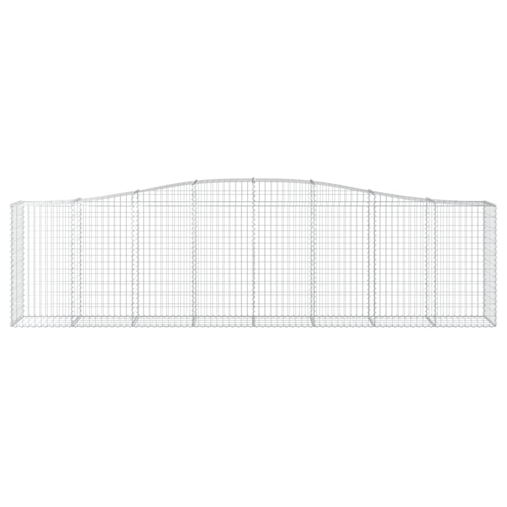 vidaXL Coșuri gabion arcuite 10 buc, 400x50x100/120 cm fier galvanizat vidaXL Coșuri gabion arcuite 10 buc, 400x50x100/120 cm fier galvanizat