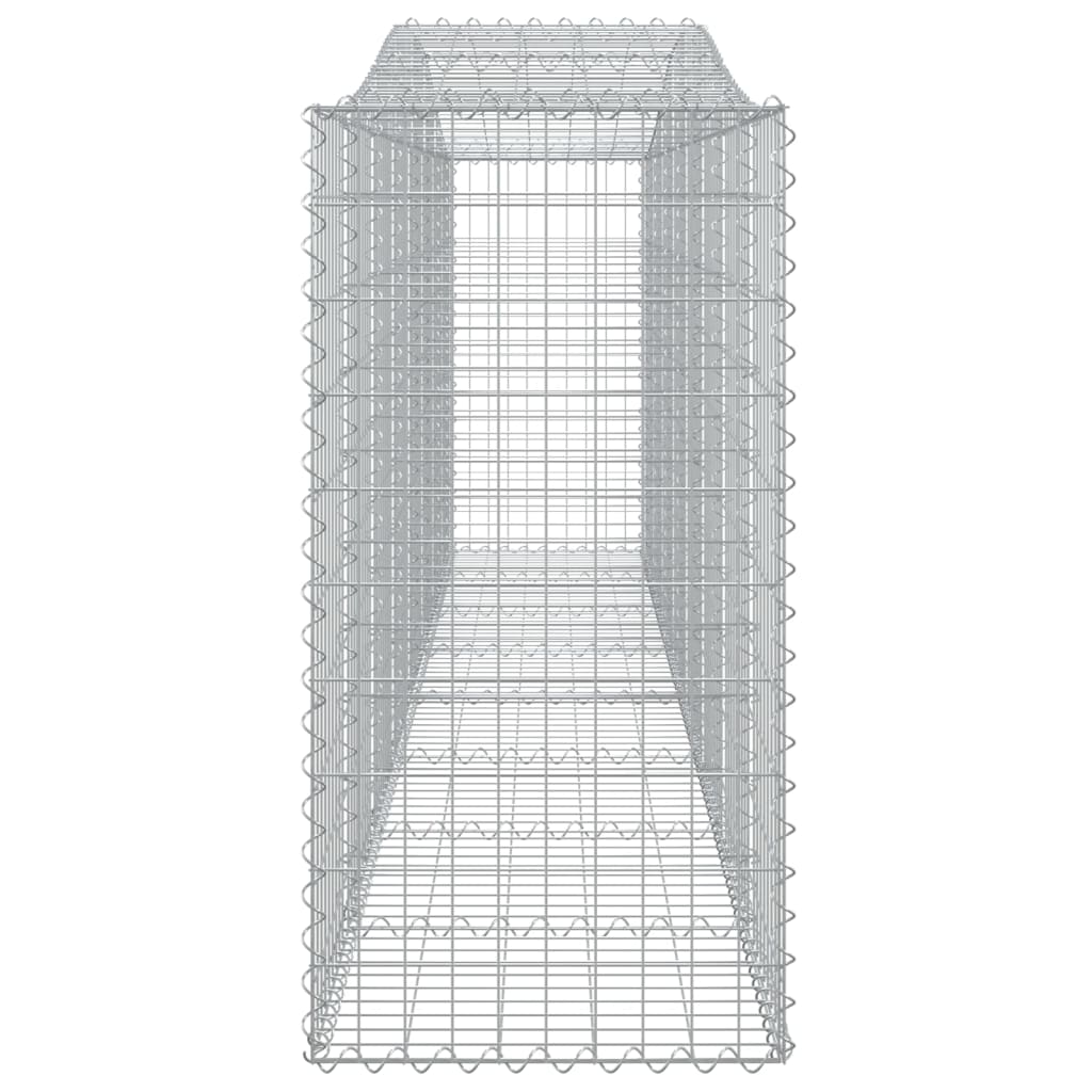 vidaXL Coșuri gabion arcuite 10 buc, 400x50x100/120 cm fier galvanizat vidaXL Coșuri gabion arcuite 10 buc, 400x50x100/120 cm fier galvanizat