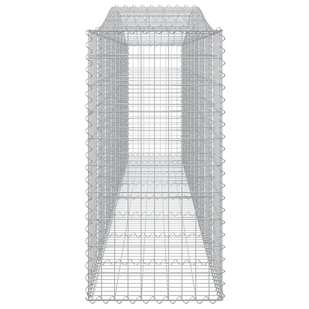 vidaXL Coșuri gabion arcuite 15 buc, 400x50x100/120 cm fier galvanizat vidaXL Coșuri gabion arcuite 15 buc, 400x50x100/120 cm fier galvanizat