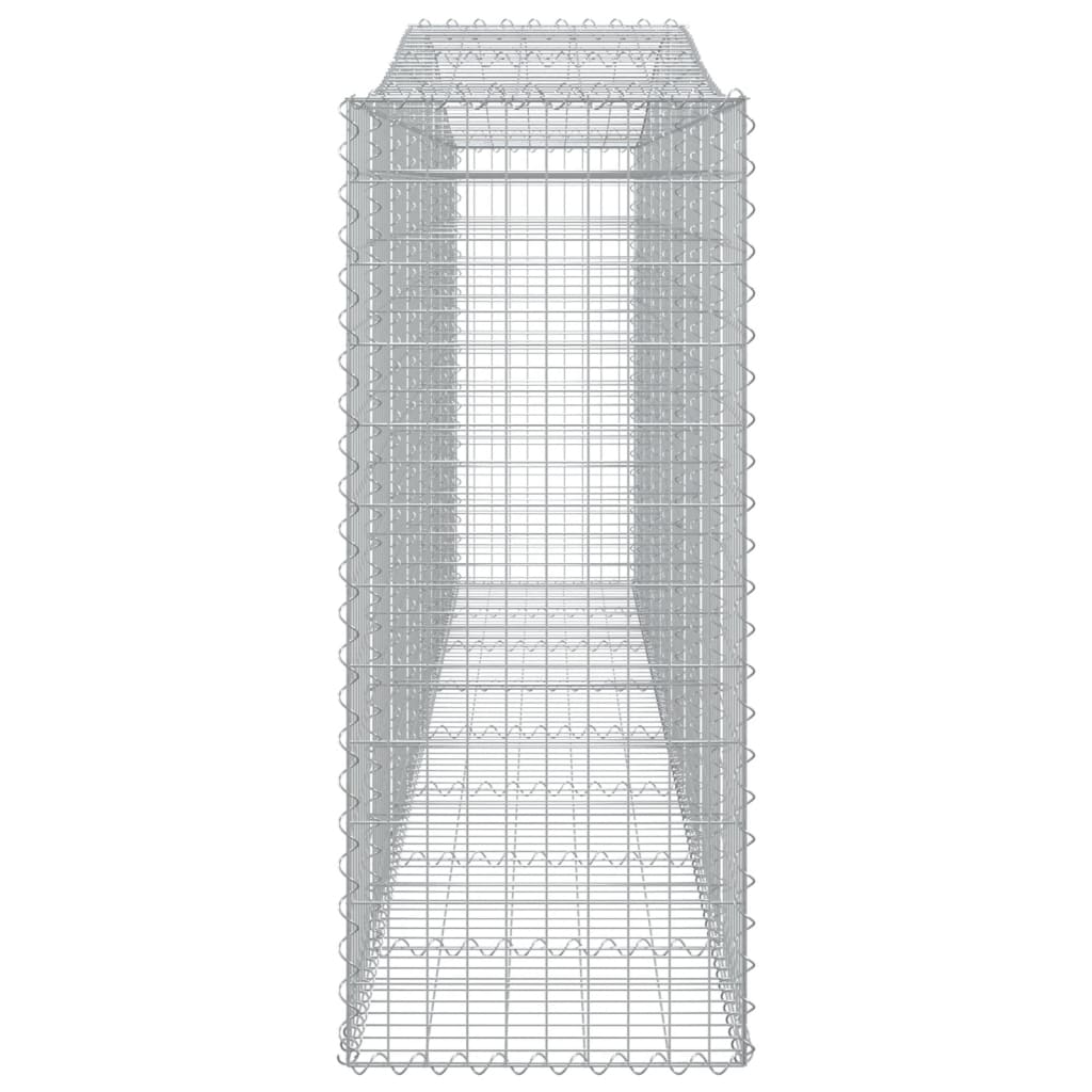 vidaXL Coșuri gabion arcuite 4 buc, 400x50x120/140 cm, fier galvanizat vidaXL Coșuri gabion arcuite 4 buc, 400x50x120/140 cm, fier galvanizat