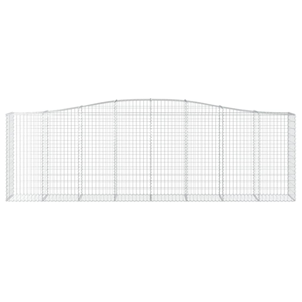 vidaXL Coșuri gabion arcuite 10 buc, 400x50x120/140cm, fier galvanizat vidaXL Coșuri gabion arcuite 10 buc, 400x50x120/140cm, fier galvanizat