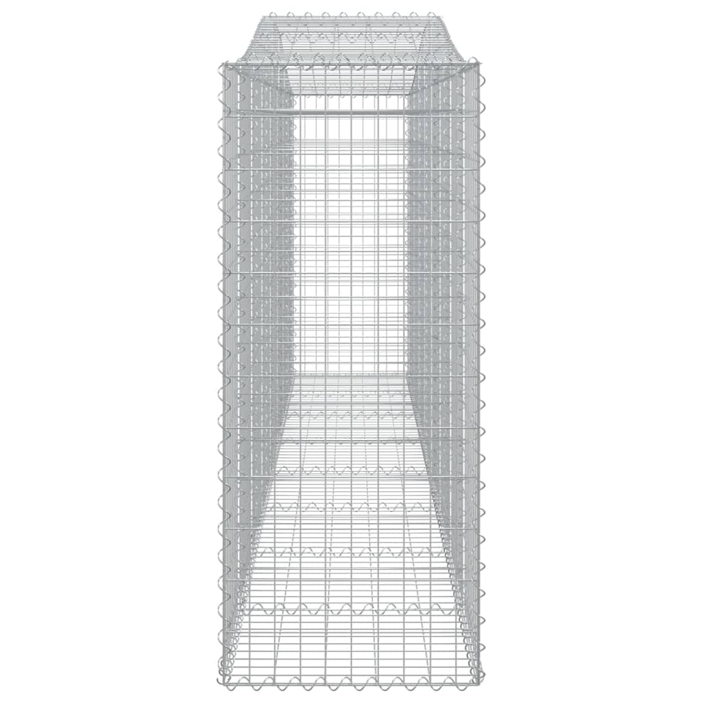 vidaXL Coșuri gabion arcuite 10 buc, 400x50x120/140cm, fier galvanizat vidaXL Coșuri gabion arcuite 10 buc, 400x50x120/140cm, fier galvanizat