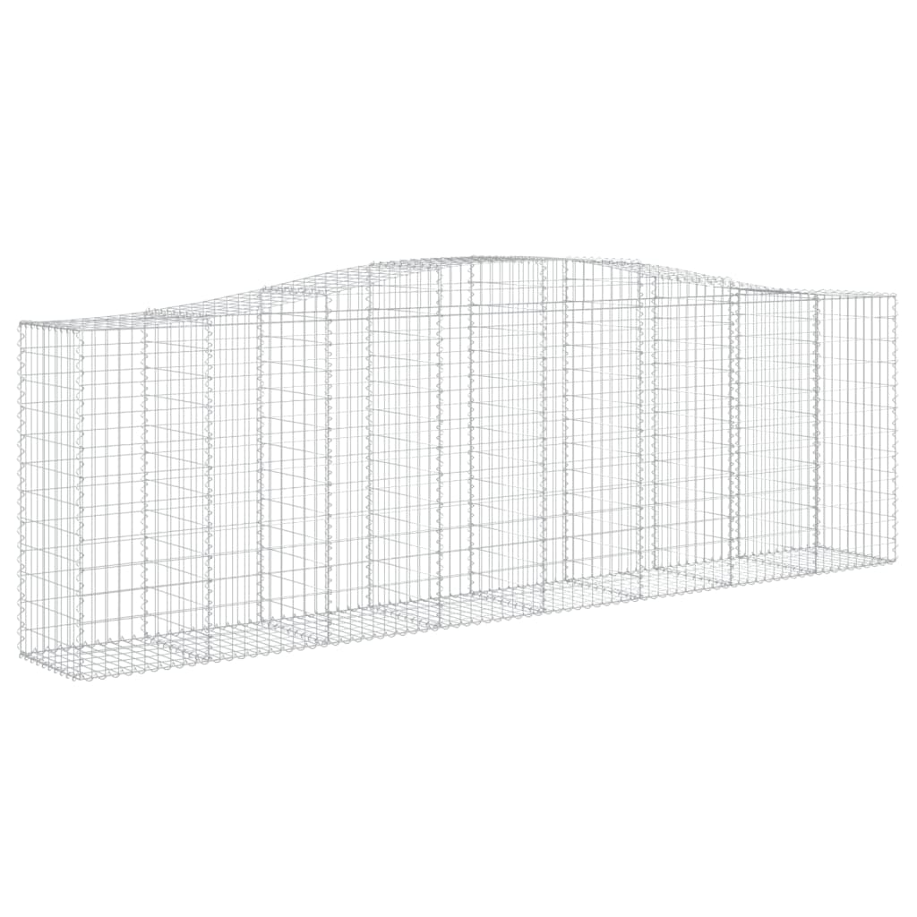 vidaXL Coșuri gabion arcuite 25 buc, 400x50x120/140cm, fier galvanizat vidaXL Coșuri gabion arcuite 25 buc, 400x50x120/140cm, fier galvanizat