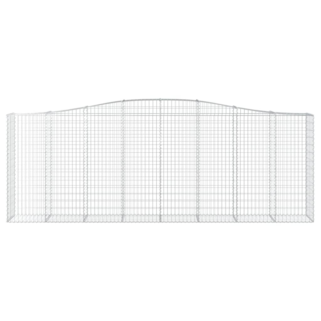 vidaXL Coșuri gabion arcuite 10 buc, 400x50x140/160cm, fier galvanizat vidaXL Coșuri gabion arcuite 10 buc, 400x50x140/160cm, fier galvanizat