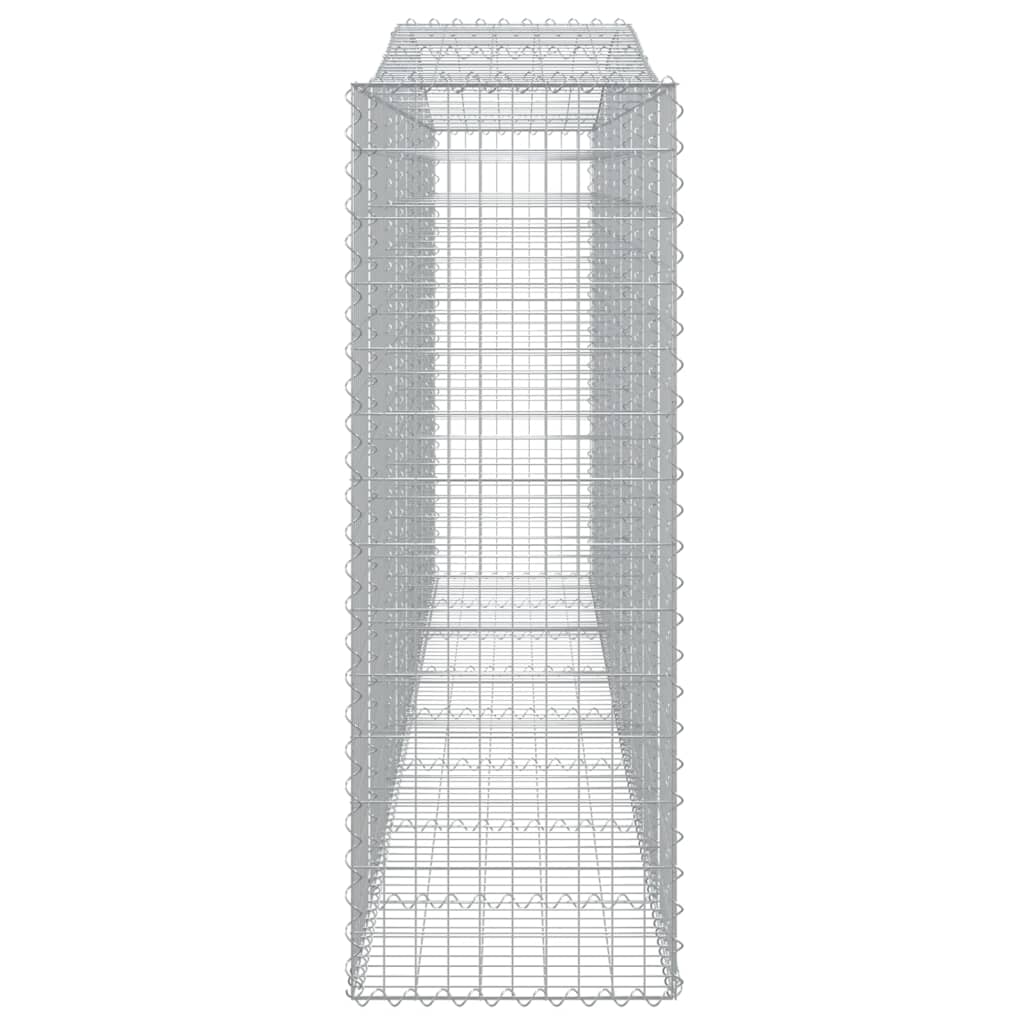 vidaXL Coșuri gabion arcuite 10 buc, 400x50x140/160cm, fier galvanizat vidaXL Coșuri gabion arcuite 10 buc, 400x50x140/160cm, fier galvanizat