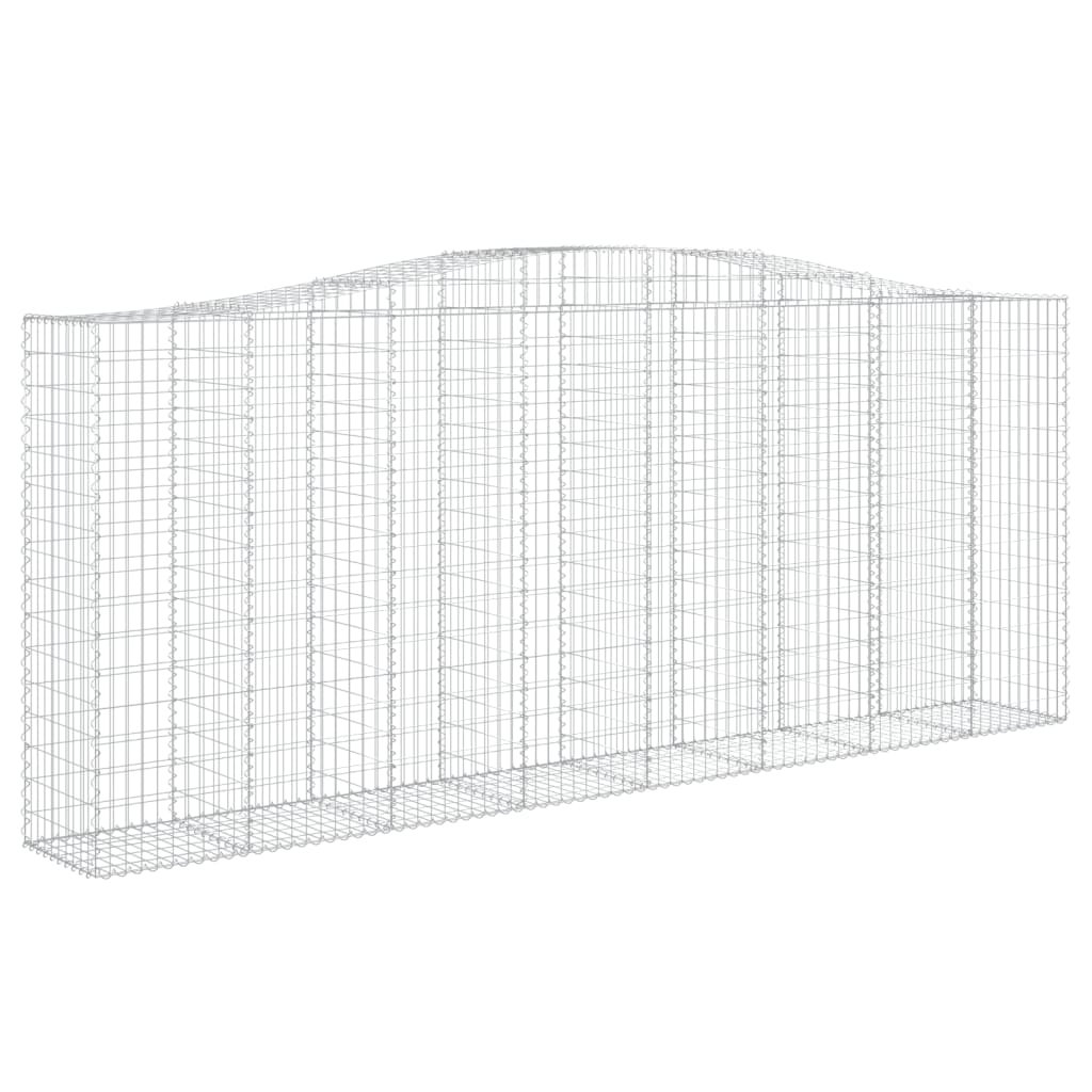 vidaXL Coșuri gabion arcuite 7 buc. 400x50x160/180 cm, fier galvanizat vidaXL Coșuri gabion arcuite 7 buc. 400x50x160/180 cm, fier galvanizat
