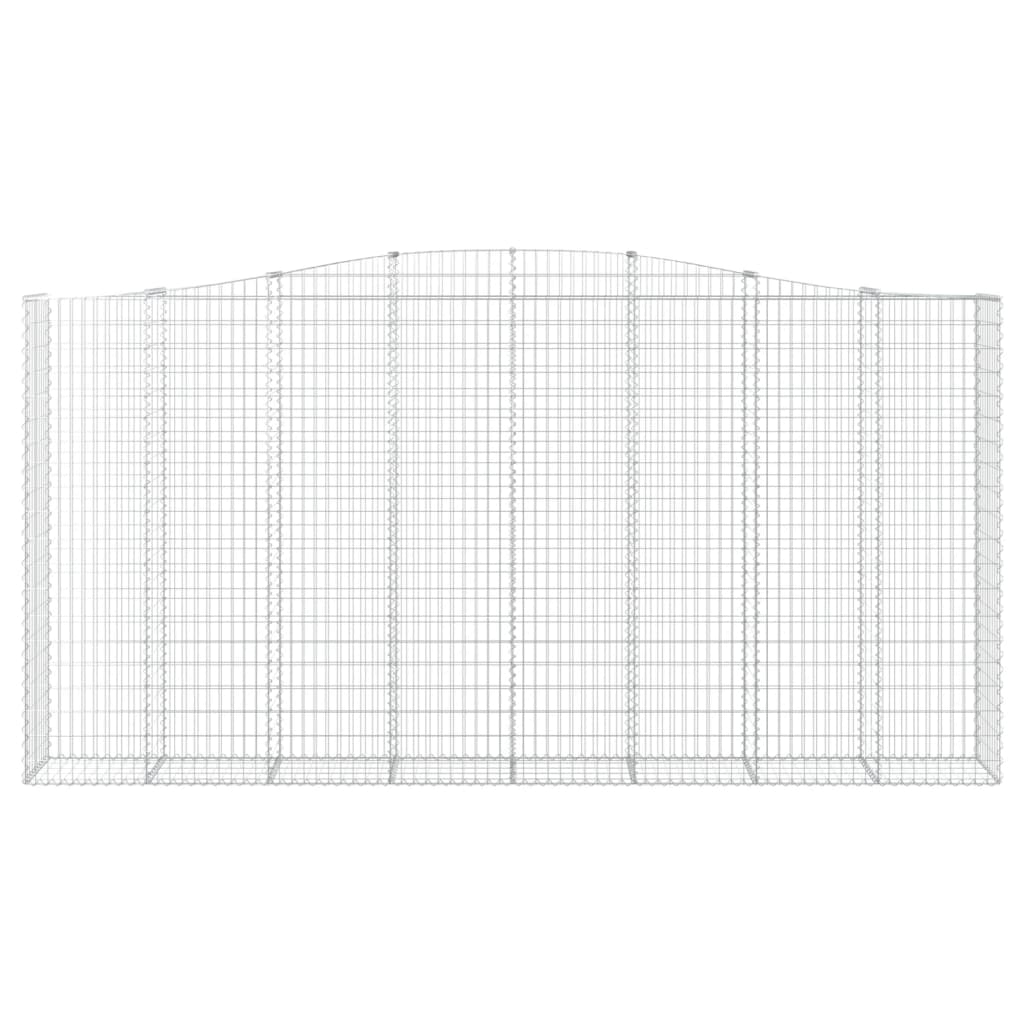 vidaXL Coșuri gabion arcuite, 5 buc 400x50x200/220 cm, fier galvanizat