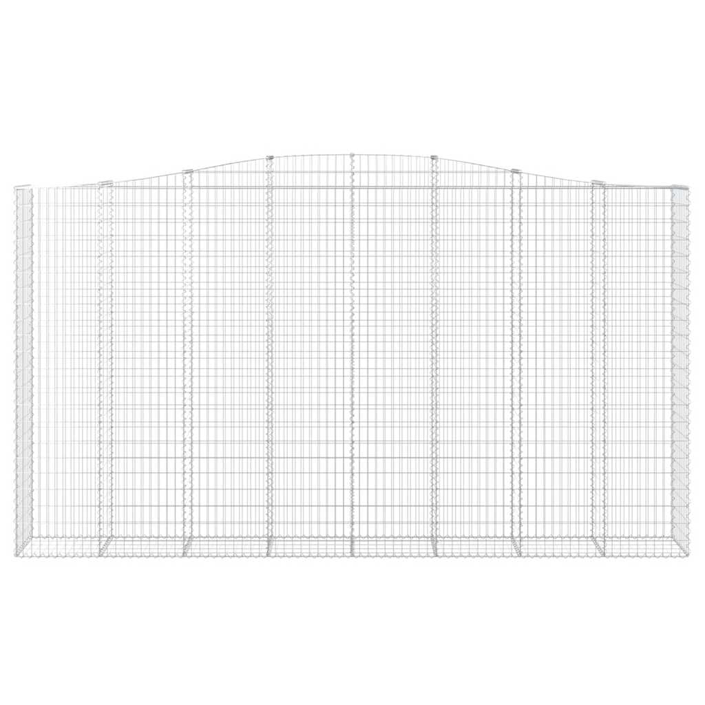 vidaXL Coșuri gabion arcuite, 6 buc, 400x50x220/240cm, fier galvanizat