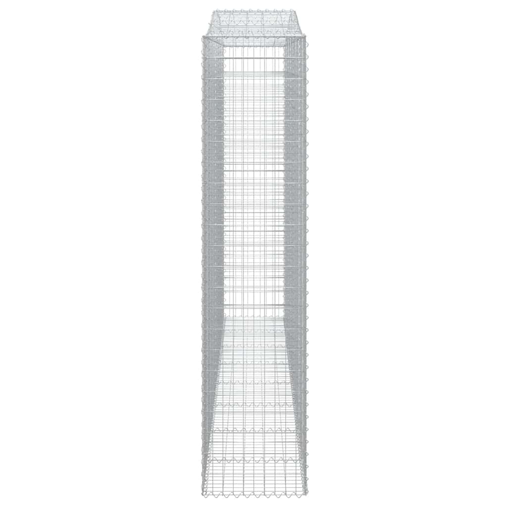 vidaXL Coșuri gabion arcuite, 6 buc, 400x50x220/240cm, fier galvanizat
