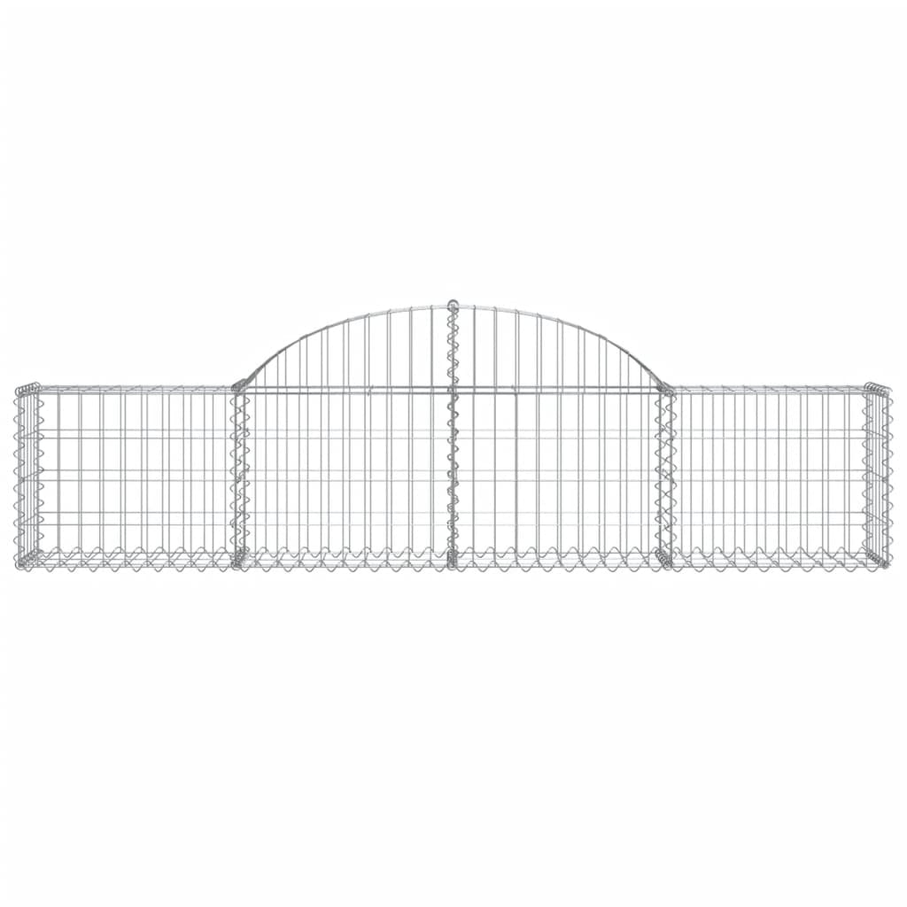 vidaXL Coșuri gabion arcuite 11 buc, 200x30x40/60 cm, fier galvanizat vidaXL Coșuri gabion arcuite 11 buc, 200x30x40/60 cm, fier galvanizat