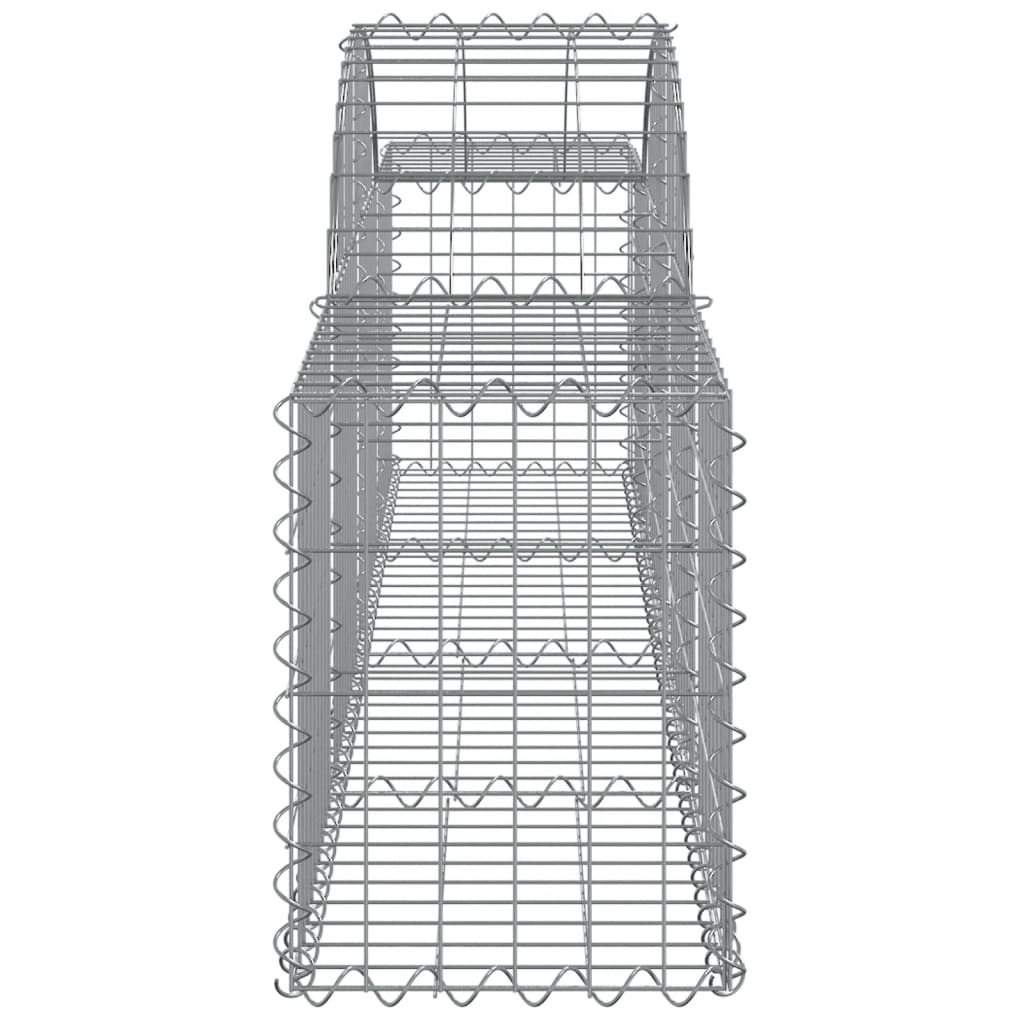 vidaXL Coșuri gabion arcuite 11 buc, 200x30x40/60 cm, fier galvanizat vidaXL Coșuri gabion arcuite 11 buc, 200x30x40/60 cm, fier galvanizat