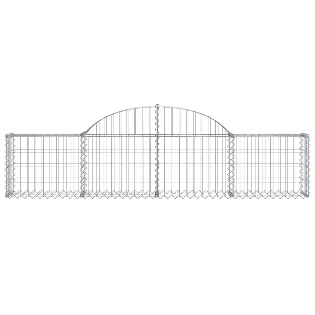 vidaXL Coșuri gabion arcuite 12 buc, 200x30x40/60 cm, fier galvanizat vidaXL Coșuri gabion arcuite 12 buc, 200x30x40/60 cm, fier galvanizat