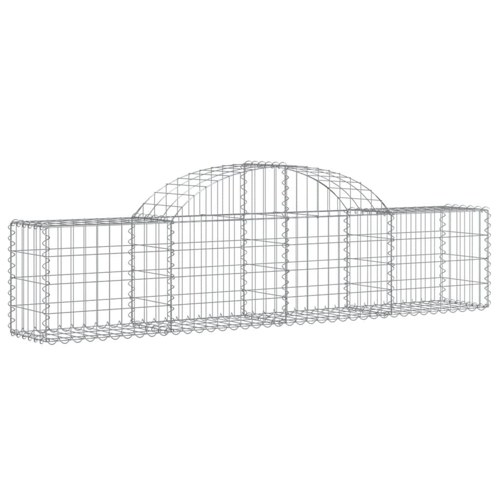 vidaXL Coșuri gabion arcuite 14 buc, 200x30x40/60 cm, fier galvanizat vidaXL Coșuri gabion arcuite 14 buc, 200x30x40/60 cm, fier galvanizat