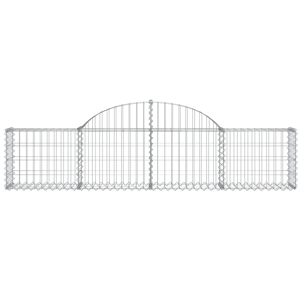 vidaXL Coșuri gabion arcuite 14 buc, 200x30x40/60 cm, fier galvanizat vidaXL Coșuri gabion arcuite 14 buc, 200x30x40/60 cm, fier galvanizat