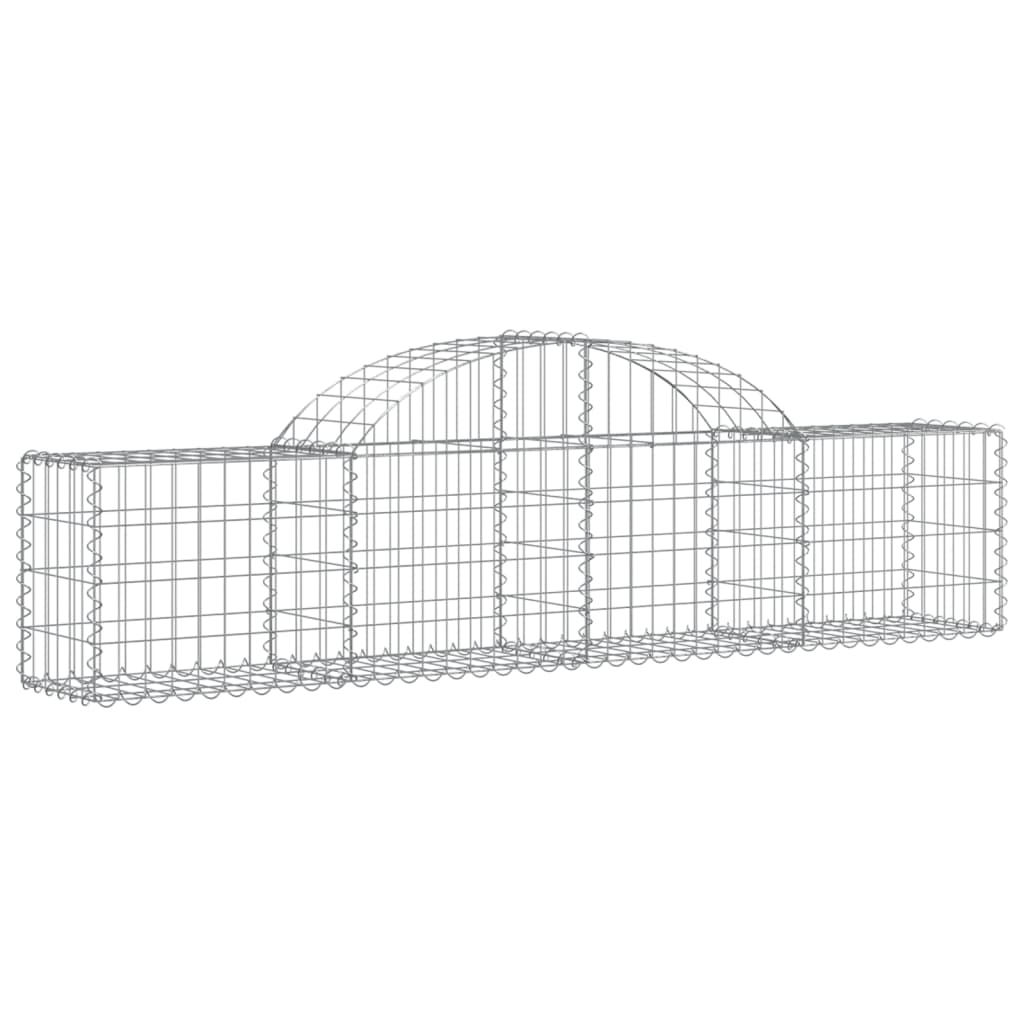 vidaXL Coșuri gabion arcuite 15 buc, 200x30x40/60 cm, fier galvanizat vidaXL Coșuri gabion arcuite 15 buc, 200x30x40/60 cm, fier galvanizat