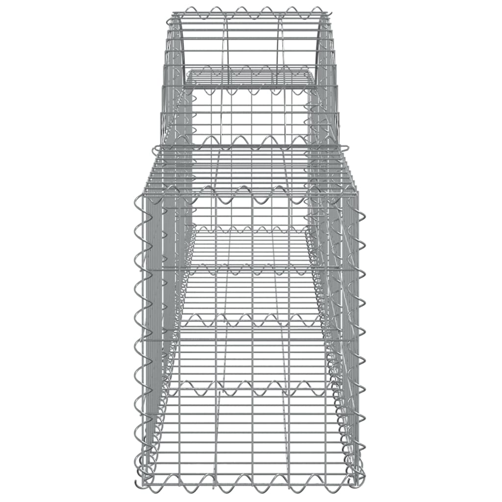 vidaXL Coșuri gabion arcuite 15 buc, 200x30x40/60 cm, fier galvanizat vidaXL Coșuri gabion arcuite 15 buc, 200x30x40/60 cm, fier galvanizat