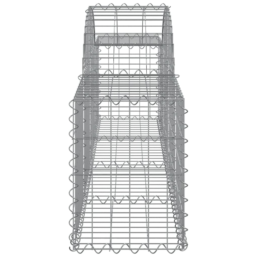 vidaXL Coșuri gabion arcuite 18 buc, 200x30x40/60 cm, fier galvanizat vidaXL Coșuri gabion arcuite 18 buc, 200x30x40/60 cm, fier galvanizat