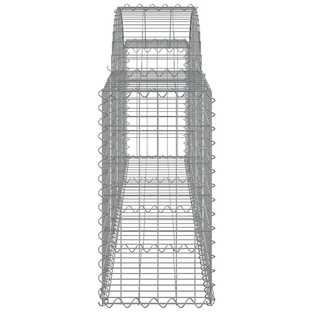 vidaXL Coșuri gabion arcuite 11 buc, 200x30x60/80 cm, fier galvanizat vidaXL Coșuri gabion arcuite 11 buc, 200x30x60/80 cm, fier galvanizat