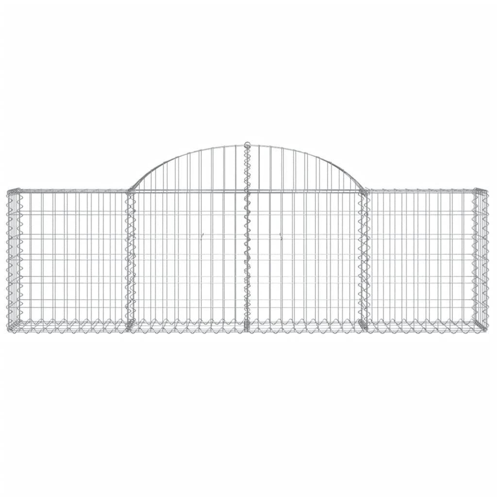 vidaXL Coșuri gabion arcuite 13 buc, 200x30x60/80 cm, fier galvanizat vidaXL Coșuri gabion arcuite 13 buc, 200x30x60/80 cm, fier galvanizat