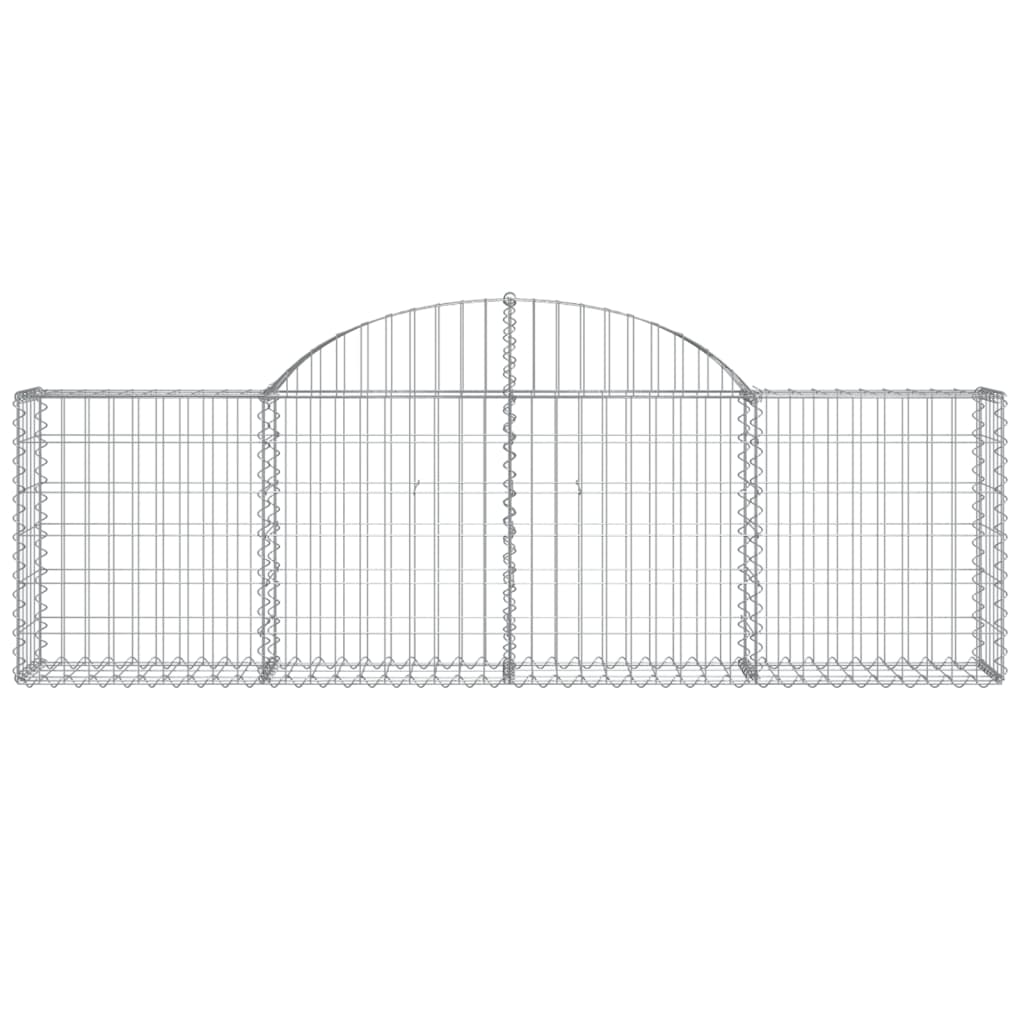 vidaXL Coșuri gabion arcuite 25 buc, 200x30x60/80 cm, fier galvanizat vidaXL Coșuri gabion arcuite 25 buc, 200x30x60/80 cm, fier galvanizat