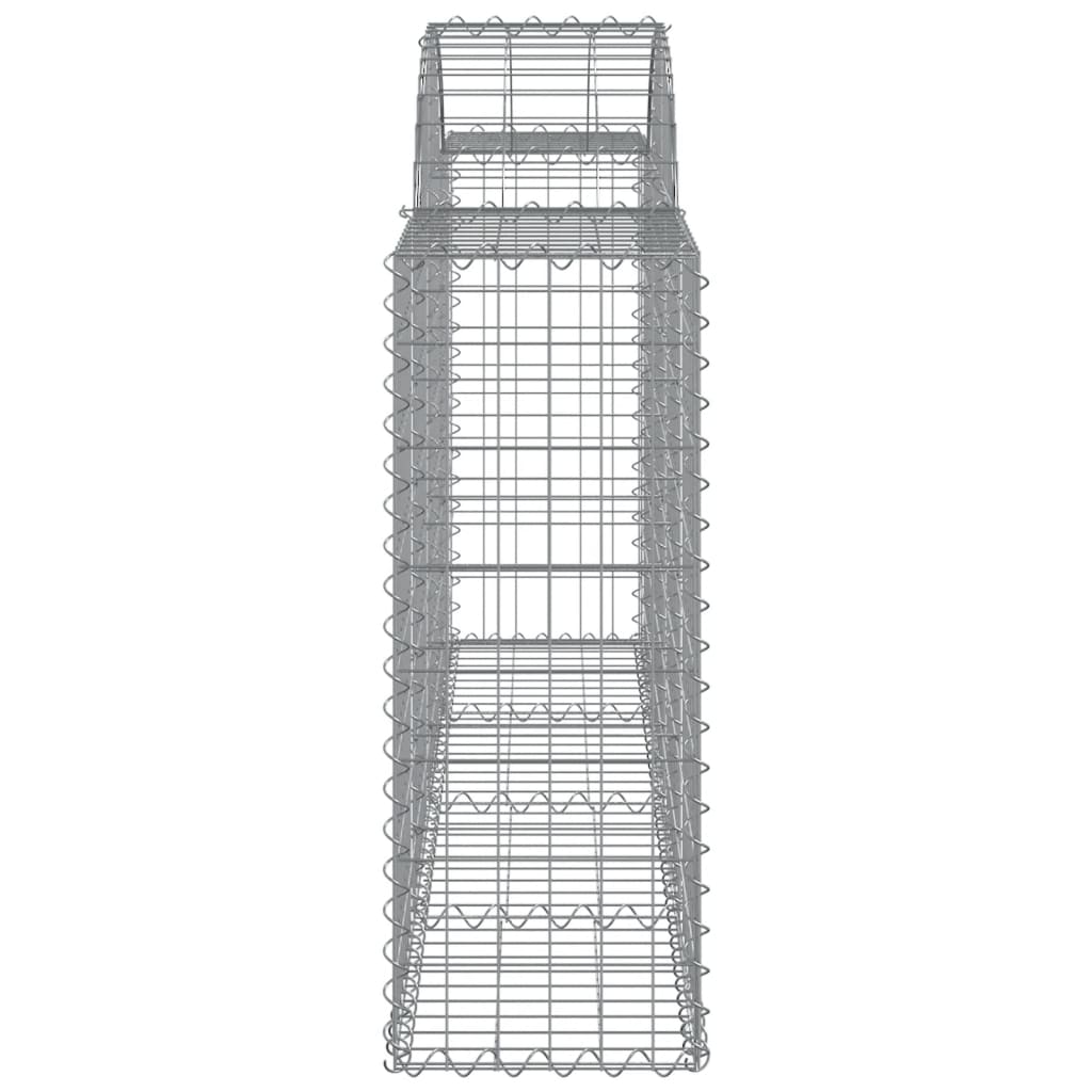 vidaXL Coșuri gabion arcuite 10 buc, 200x30x80/100cm, fier galvanizat vidaXL Coșuri gabion arcuite 10 buc, 200x30x80/100cm, fier galvanizat