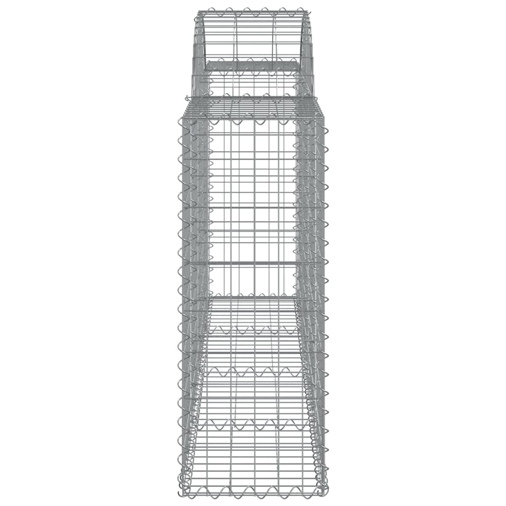 vidaXL Coșuri gabion arcuite 18 buc, 200x30x80/100cm, fier galvanizat vidaXL Coșuri gabion arcuite 18 buc, 200x30x80/100cm, fier galvanizat