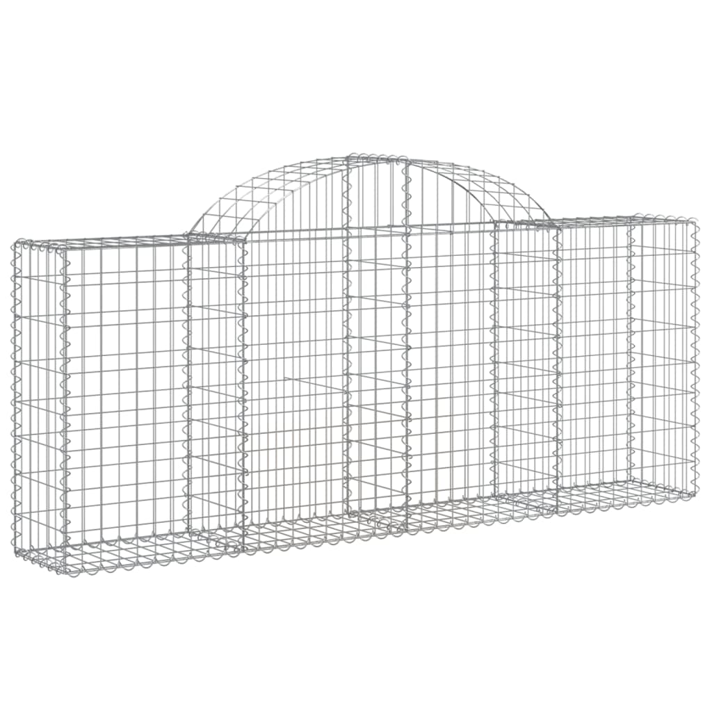 vidaXL Coșuri gabion arcuite 20 buc, 200x30x80/100 cm, fier galvanizat vidaXL Coșuri gabion arcuite 20 buc, 200x30x80/100 cm, fier galvanizat
