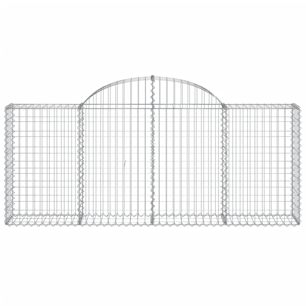 vidaXL Coșuri gabion arcuite 20 buc, 200x30x80/100 cm, fier galvanizat vidaXL Coșuri gabion arcuite 20 buc, 200x30x80/100 cm, fier galvanizat