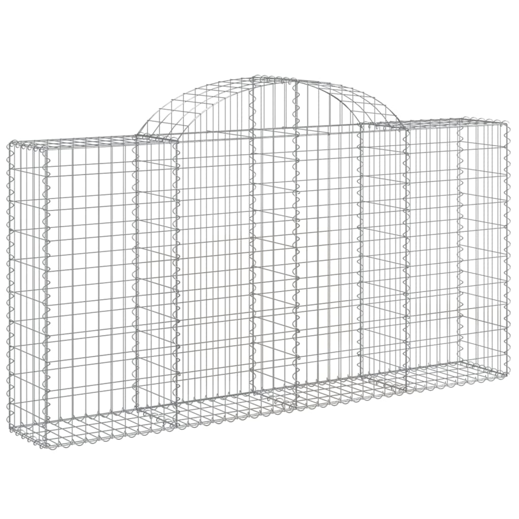 vidaXL Coșuri gabion arcuite 10 buc, 200x30x100/120 cm fier galvanizat vidaXL Coșuri gabion arcuite 10 buc, 200x30x100/120 cm fier galvanizat