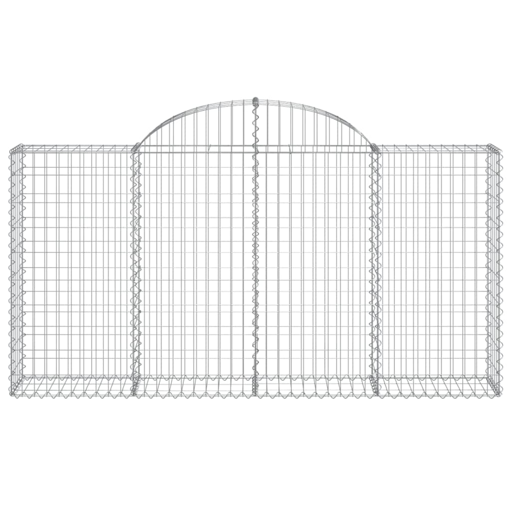 vidaXL Coșuri gabion arcuite 10 buc, 200x30x100/120 cm fier galvanizat vidaXL Coșuri gabion arcuite 10 buc, 200x30x100/120 cm fier galvanizat