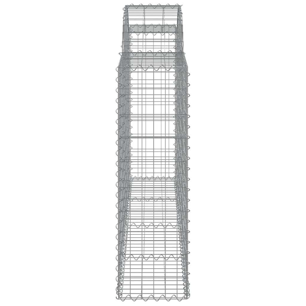 vidaXL Coșuri gabion arcuite 11 buc, 200x30x100/120 cm fier galvanizat vidaXL Coșuri gabion arcuite 11 buc, 200x30x100/120 cm fier galvanizat