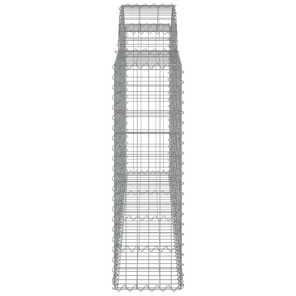 vidaXL Coșuri gabion arcuite 14 buc, 200x30x100/120 cm fier galvanizat vidaXL Coșuri gabion arcuite 14 buc, 200x30x100/120 cm fier galvanizat