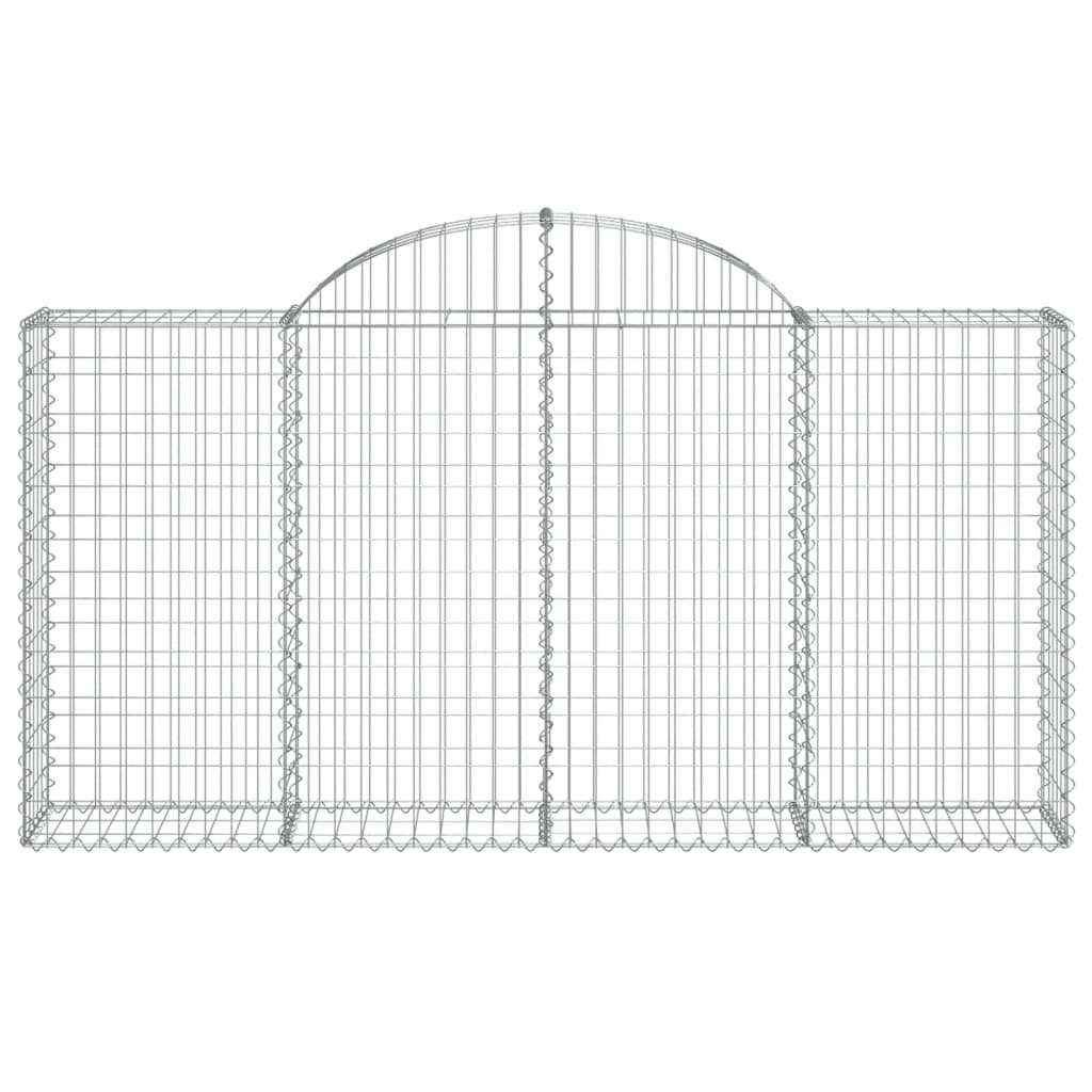 vidaXL Coșuri gabion arcuite 15 buc, 200x30x100/120 cm fier galvanizat vidaXL Coșuri gabion arcuite 15 buc, 200x30x100/120 cm fier galvanizat