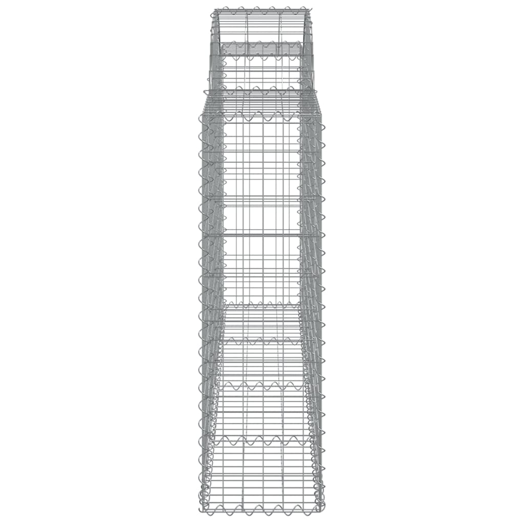 vidaXL Coșuri gabion arcuite 15 buc, 200x30x100/120 cm fier galvanizat vidaXL Coșuri gabion arcuite 15 buc, 200x30x100/120 cm fier galvanizat