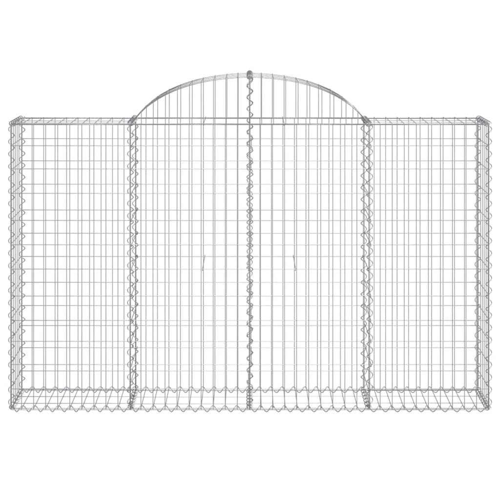 vidaXL Coșuri gabion arcuite 3 buc, 200x30x120/140 cm, fier galvanizat vidaXL Coșuri gabion arcuite 3 buc, 200x30x120/140 cm, fier galvanizat