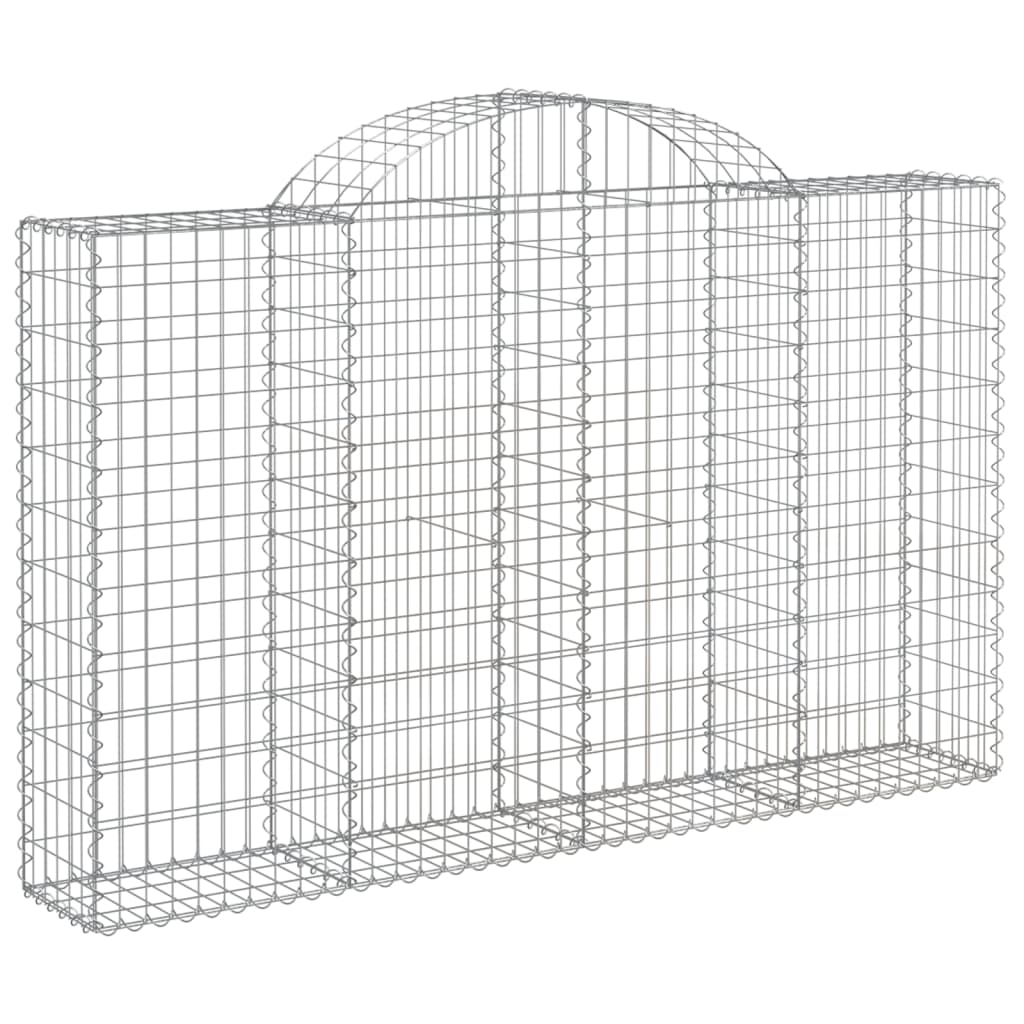 vidaXL Coșuri gabion arcuite 18 buc, 200x30x120/140cm, fier galvanizat vidaXL Coșuri gabion arcuite 18 buc, 200x30x120/140cm, fier galvanizat