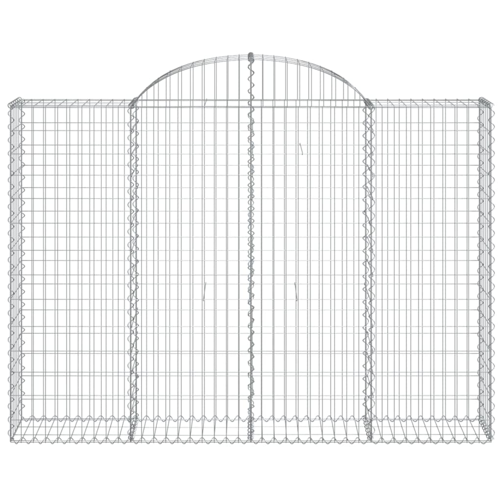 vidaXL Coșuri gabion arcuite 11 buc, 200x30x140/160cm, fier galvanizat vidaXL Coșuri gabion arcuite 11 buc, 200x30x140/160cm, fier galvanizat