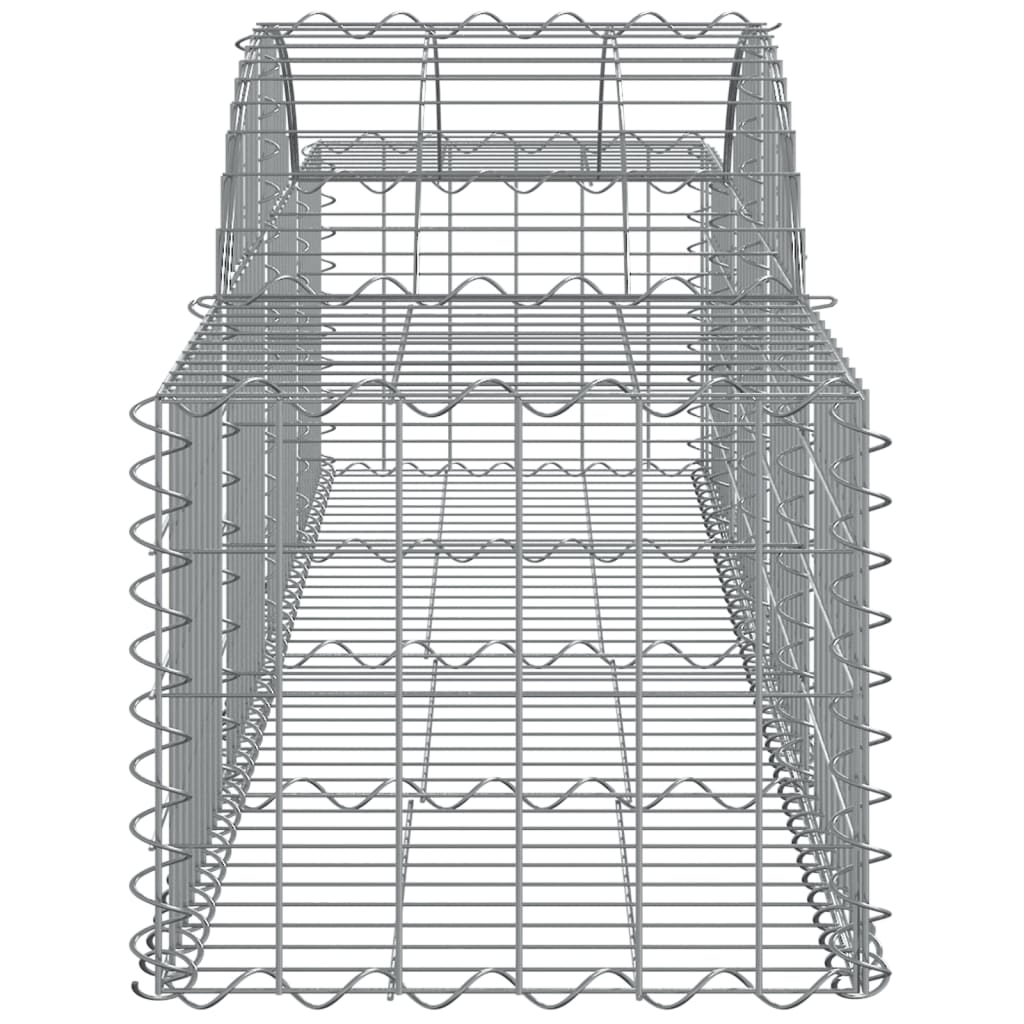 vidaXL Coșuri gabion arcuite 10 buc, 200x50x40/60 cm, fier galvanizat vidaXL Coșuri gabion arcuite 10 buc, 200x50x40/60 cm, fier galvanizat