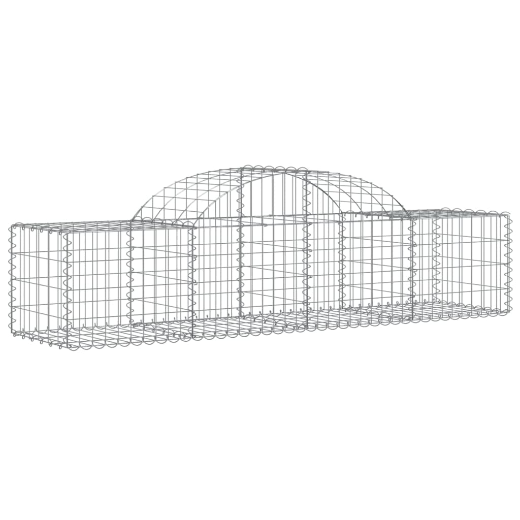vidaXL Coșuri gabion arcuite 11 buc, 200x50x40/60 cm, fier galvanizat vidaXL Coșuri gabion arcuite 11 buc, 200x50x40/60 cm, fier galvanizat