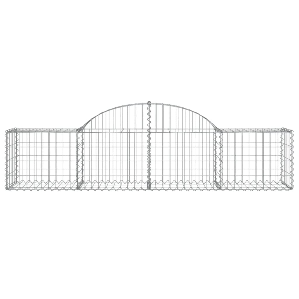 vidaXL Coșuri gabion arcuite 11 buc, 200x50x40/60 cm, fier galvanizat vidaXL Coșuri gabion arcuite 11 buc, 200x50x40/60 cm, fier galvanizat