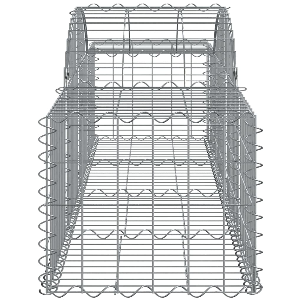 vidaXL Coșuri gabion arcuite 11 buc, 200x50x40/60 cm, fier galvanizat vidaXL Coșuri gabion arcuite 11 buc, 200x50x40/60 cm, fier galvanizat