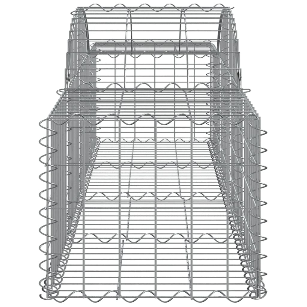vidaXL Coșuri gabion arcuite 12 buc, 200x50x40/60 cm, fier galvanizat vidaXL Coșuri gabion arcuite 12 buc, 200x50x40/60 cm, fier galvanizat