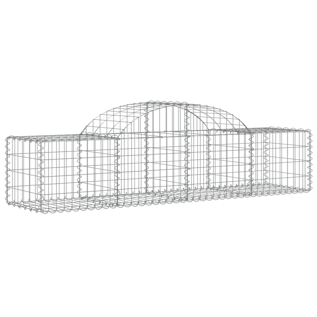 vidaXL Coșuri gabion arcuite 18 buc., 200x50x40/60 cm, fier galvanizat vidaXL Coșuri gabion arcuite 18 buc., 200x50x40/60 cm, fier galvanizat