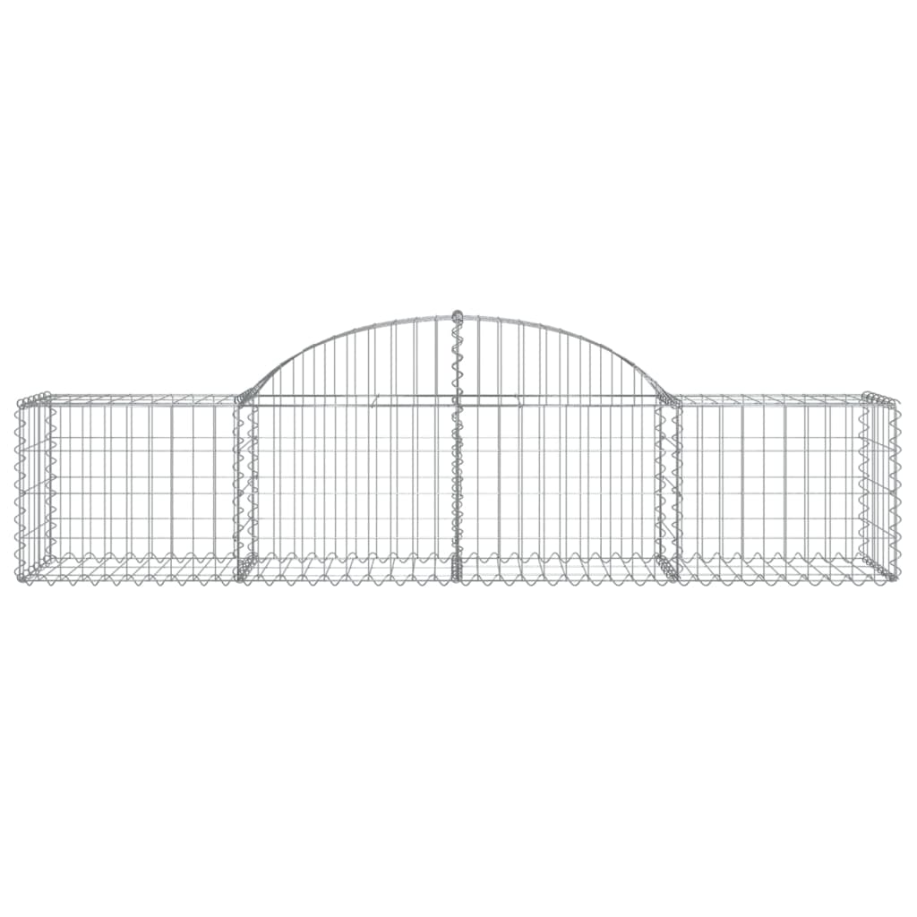 vidaXL Coșuri gabion arcuite 18 buc., 200x50x40/60 cm, fier galvanizat vidaXL Coșuri gabion arcuite 18 buc., 200x50x40/60 cm, fier galvanizat