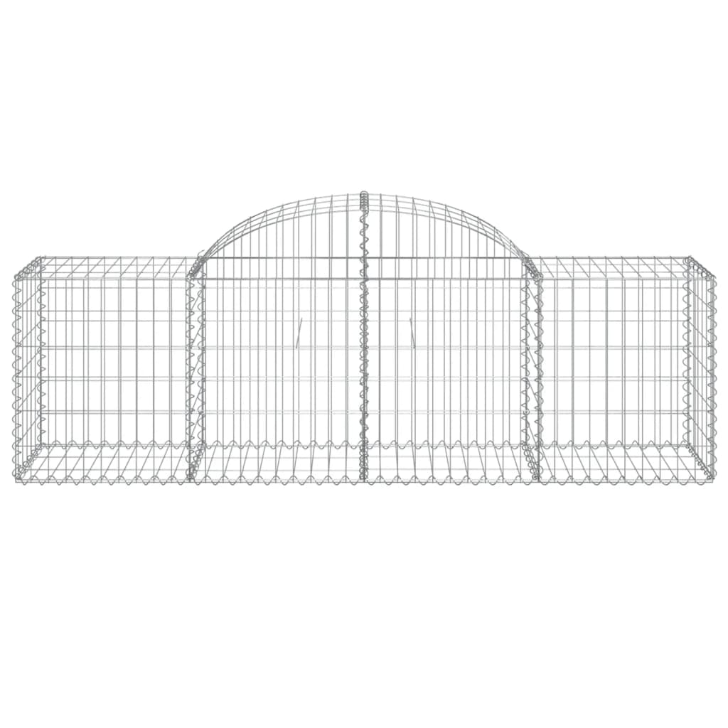 vidaXL Coșuri gabion arcuite 2 buc, 200x50x60/80 cm, fier galvanizat vidaXL Coșuri gabion arcuite 2 buc, 200x50x60/80 cm, fier galvanizat