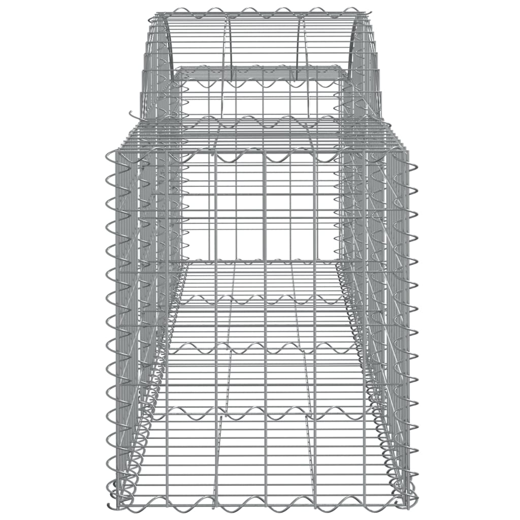 vidaXL Coșuri gabion arcuite 10 buc, 200x50x60/80 cm, fier galvanizat vidaXL Coșuri gabion arcuite 10 buc, 200x50x60/80 cm, fier galvanizat