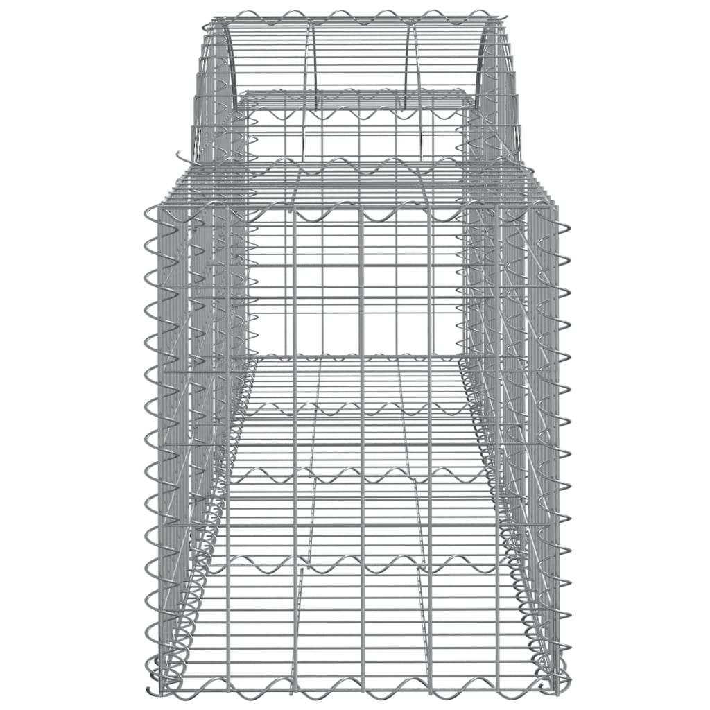 vidaXL Coșuri gabion arcuite 11 buc, 200x50x60/80 cm, fier galvanizat vidaXL Coșuri gabion arcuite 11 buc, 200x50x60/80 cm, fier galvanizat