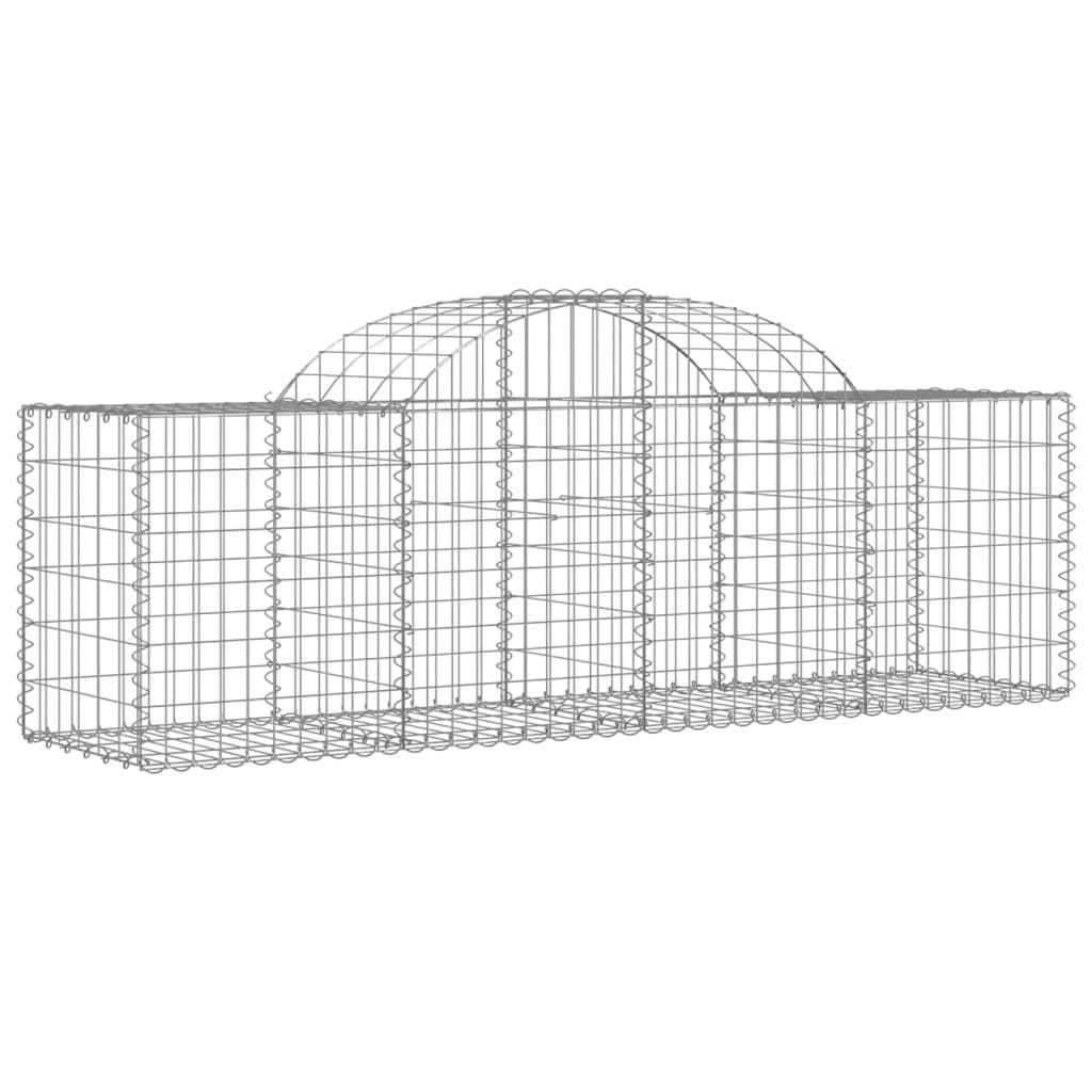 vidaXL Coșuri gabion arcuite 14 buc, 200x50x60/80 cm, fier galvanizat vidaXL Coșuri gabion arcuite 14 buc, 200x50x60/80 cm, fier galvanizat